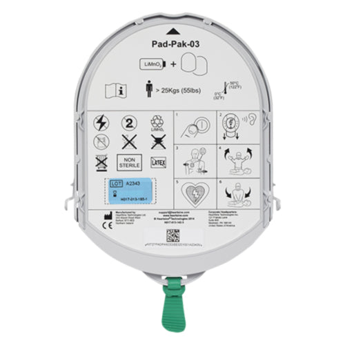 PAD-PAK 03 Adulto Batería y electrodos Para Samaritan HeartSine