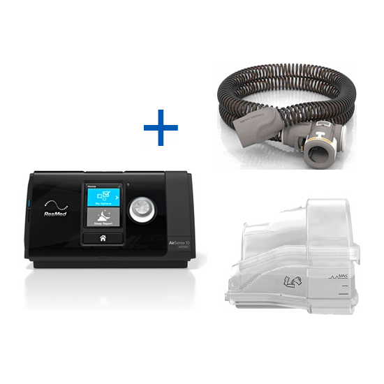 Auto-CPAP ResMed AirSense™ 10 Autoset + Humidificador + Tubo calentador para Auto-CPAP ResMed AirSense™ 10